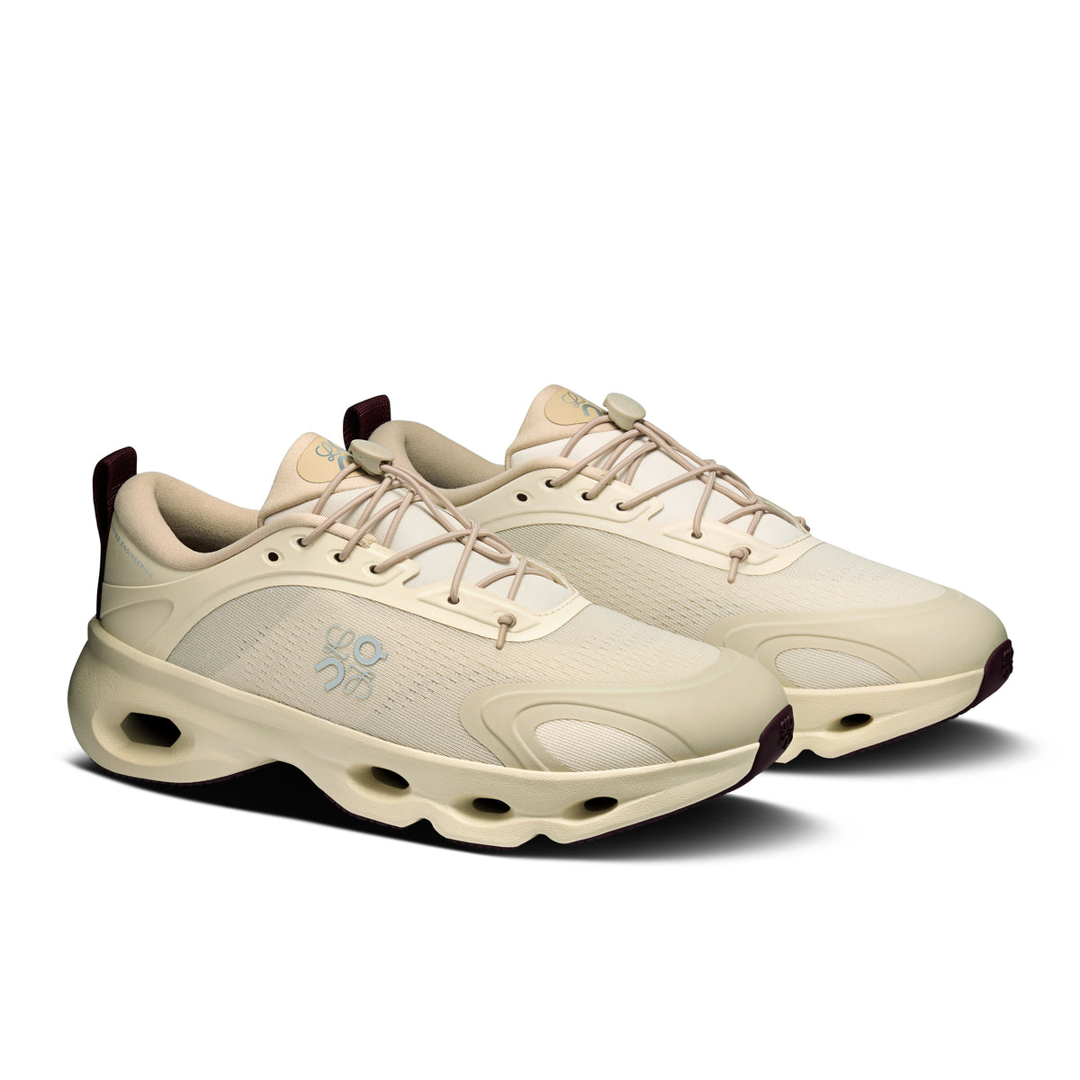 On Cloudsolo LOEWE - Women's in Sand / Burgundy - view 6