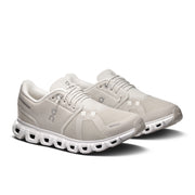 On Cloud 6 Wide - Women's in Pearl / White - view 6