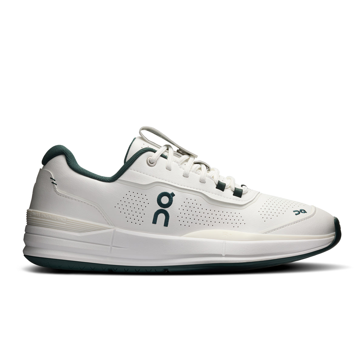 On THE ROGER Pro LDN - Men's in White / Evergreen - primary view