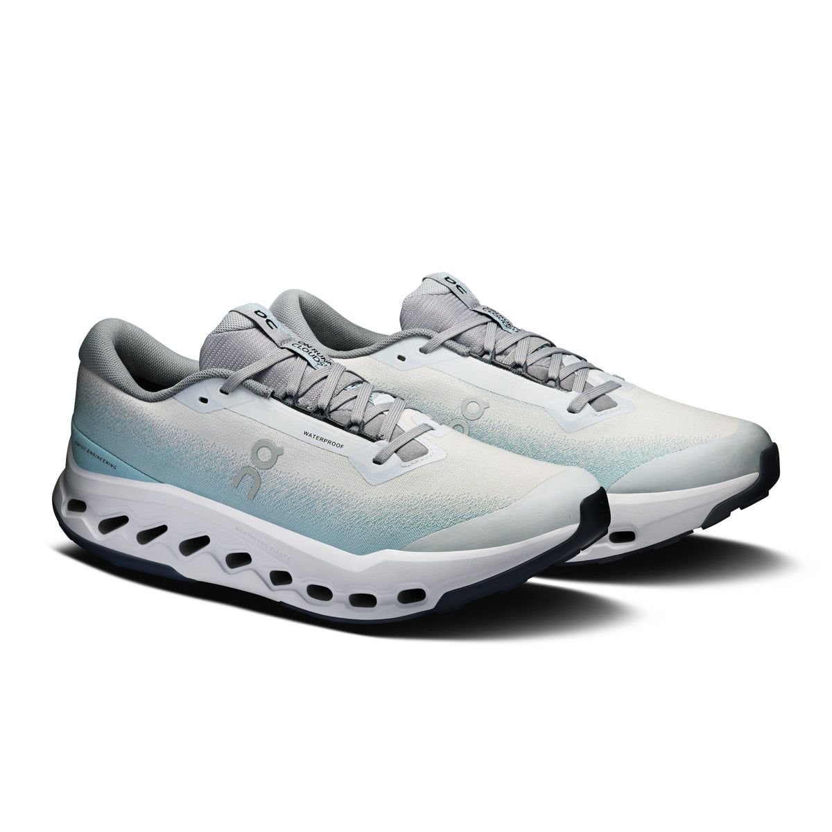 On Cloudsurfer Trail 2 Waterproof - Men's in Glacier / Tide - view 6