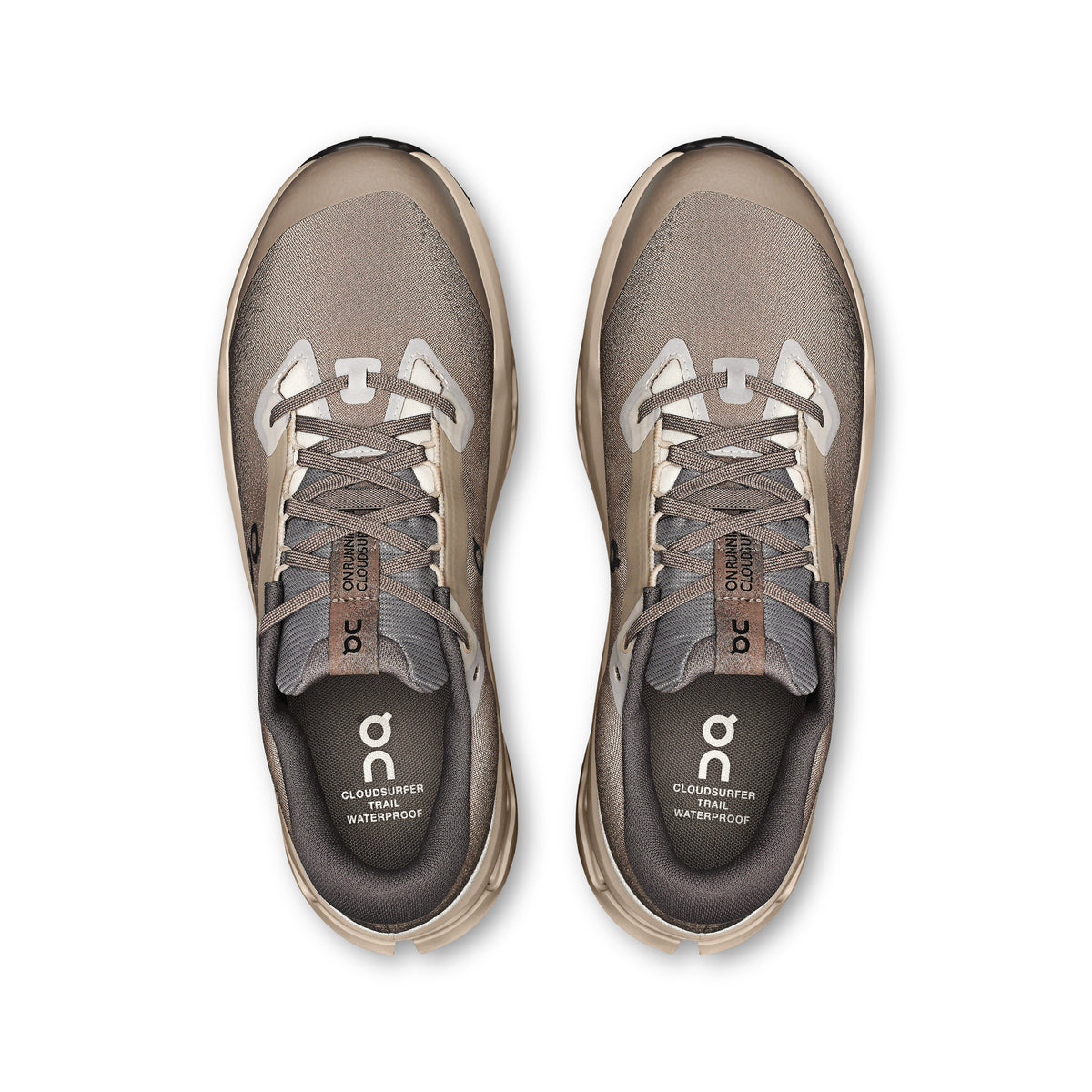 On Cloudsurfer Trail 2 Waterproof - Men's in Cinder / Desert - view 2
