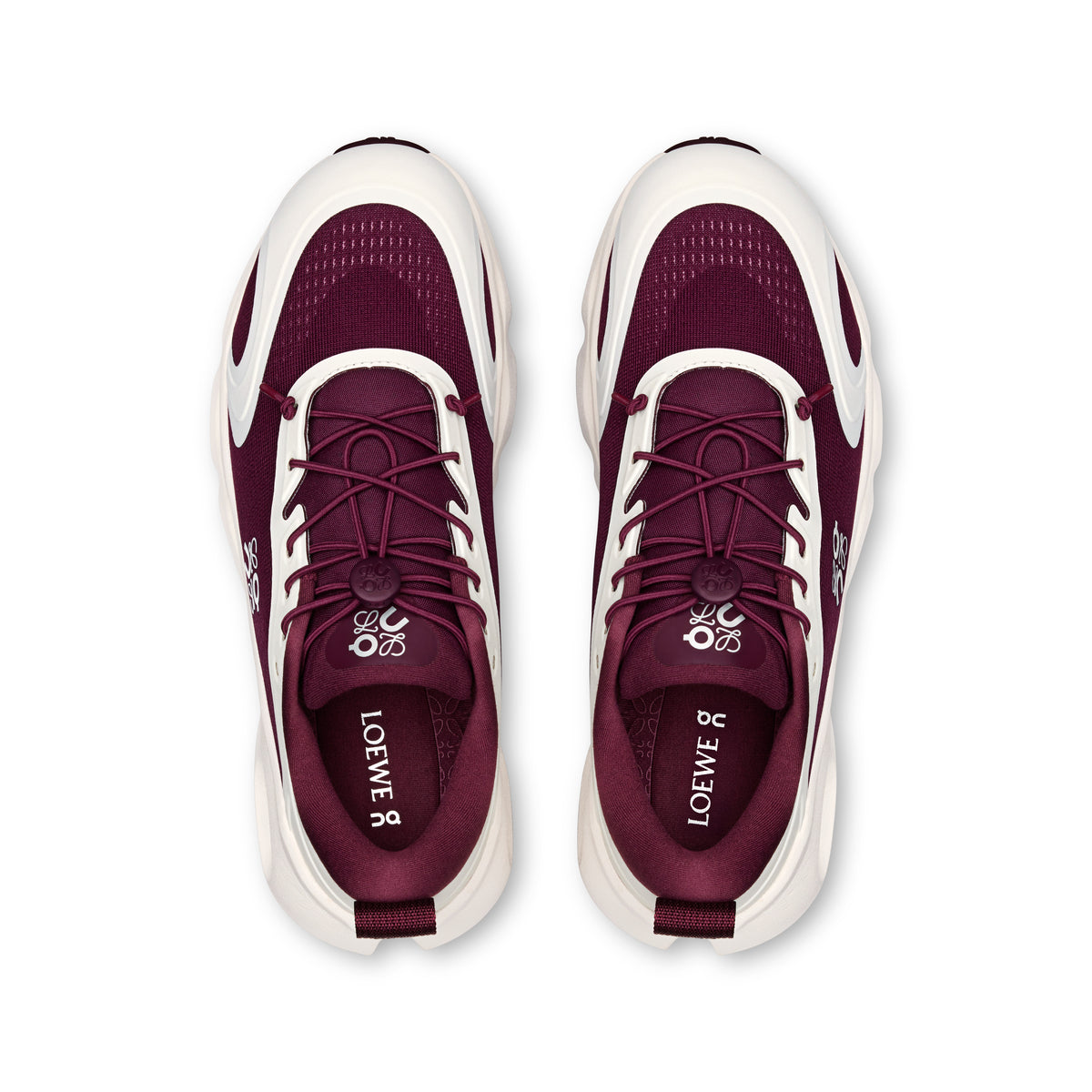 On Cloudsolo LOEWE - Women's in Burgundy / Eggshell - view 2