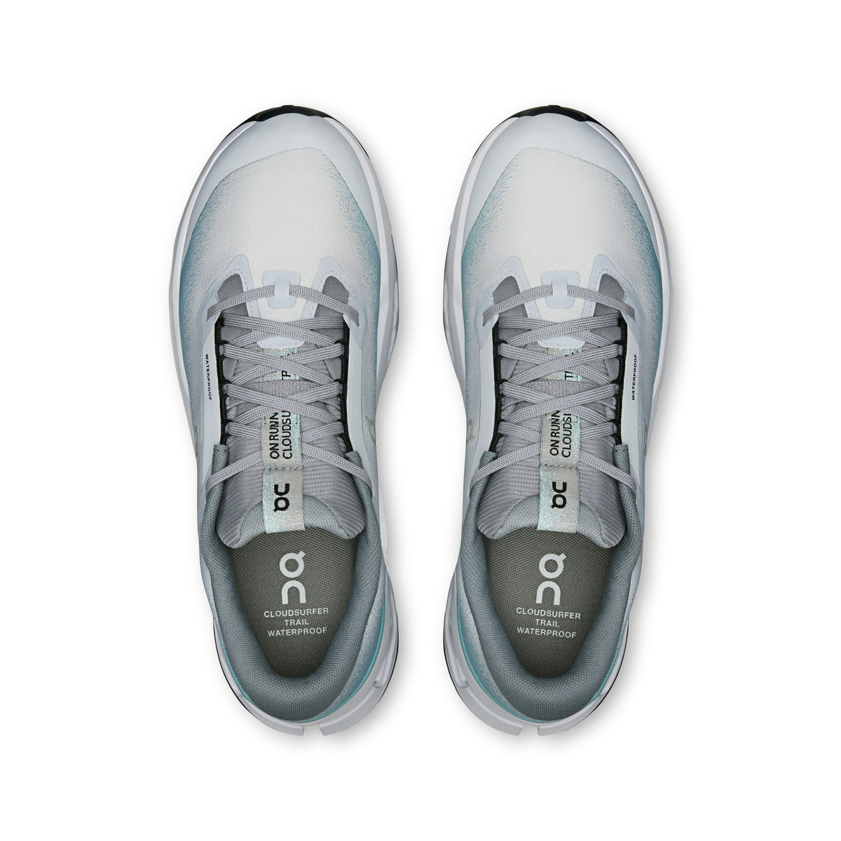 On Cloudsurfer Trail 2 Waterproof - Men's in Glacier / Tide - view 2