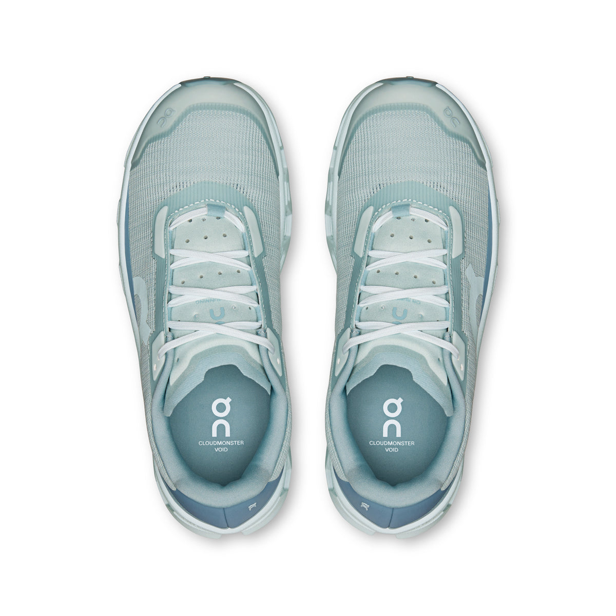 On Cloudmonster Void - Women's - Limited Edition Ivory / Doe in Brook / Iceberg - view 2