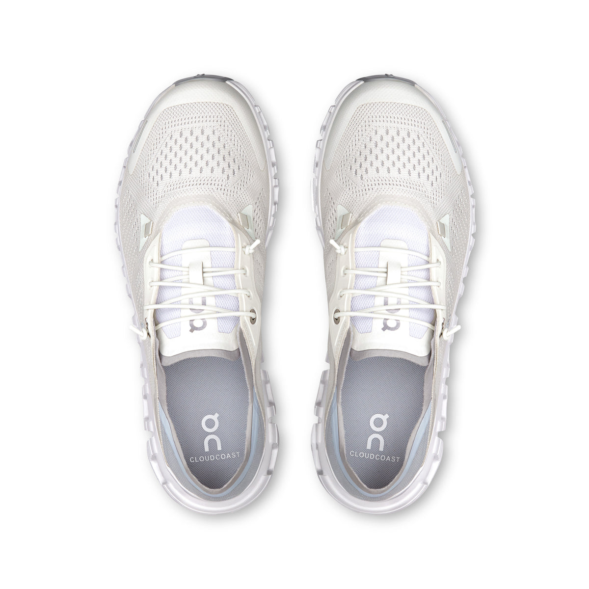 On Cloud 6 Coast - Women's in White / Glacier - view 2