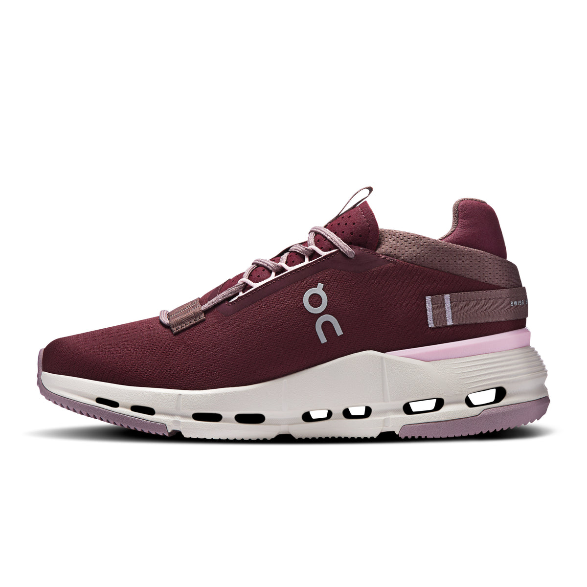 On Cloudnova 2 - Women's in Maroon / Peony - view 4