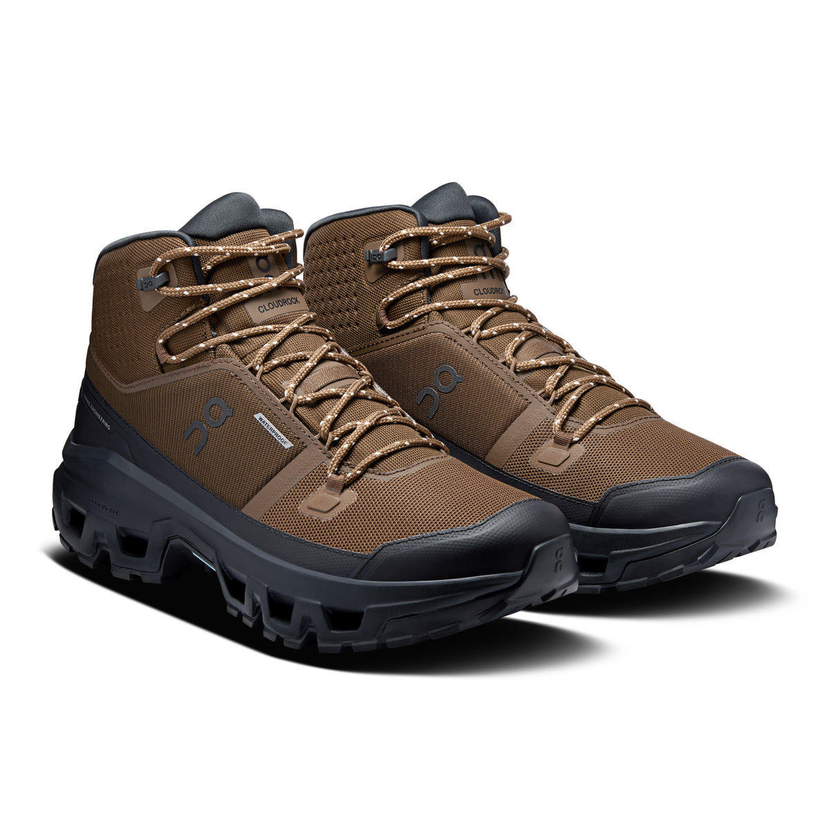 On Cloudrock Mid Waterproof - Men's in Earth / Black - view 6