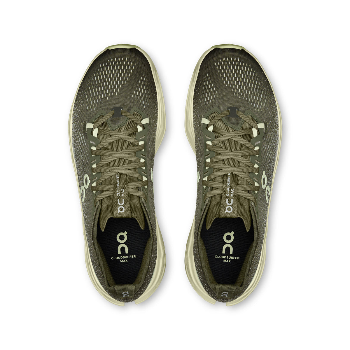 On Cloudsurfer Max Wide - Men's in Olive / Seedling - view 2