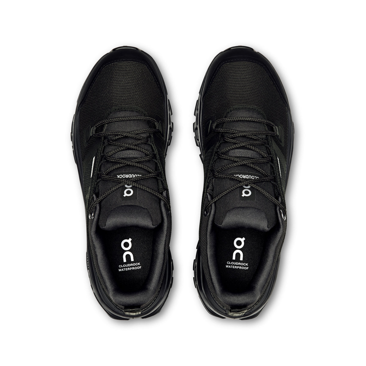 On Cloudrock Low Waterproof - Women's in Black / Black - view 2