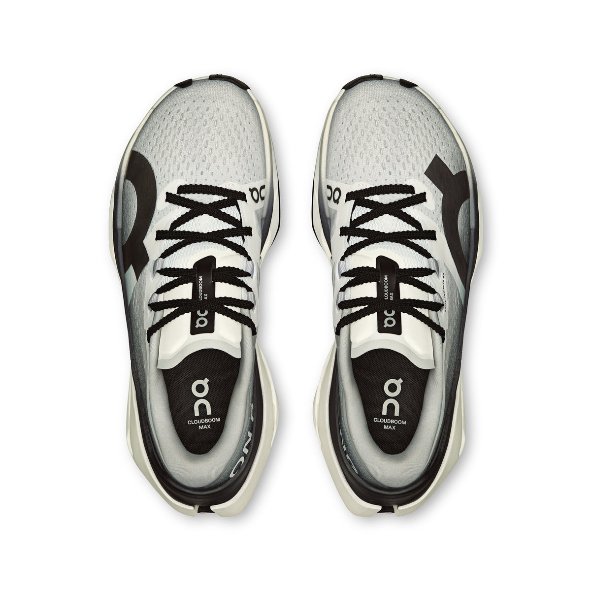 On Cloudboom Max - Women's in White / Black - view 2