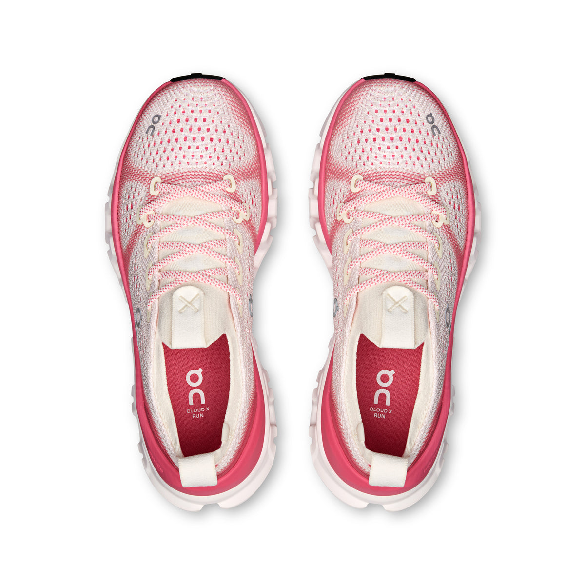 On Cloud X Tempo - Women's in Ivory / Camellia - view 2