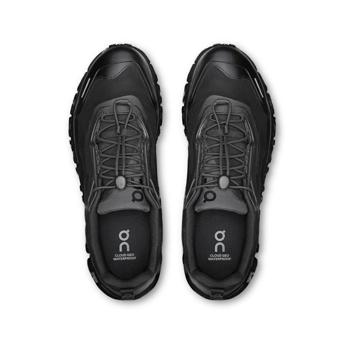 On Cloud 6 Geo Waterproof - Men's in Black / Black - view 2