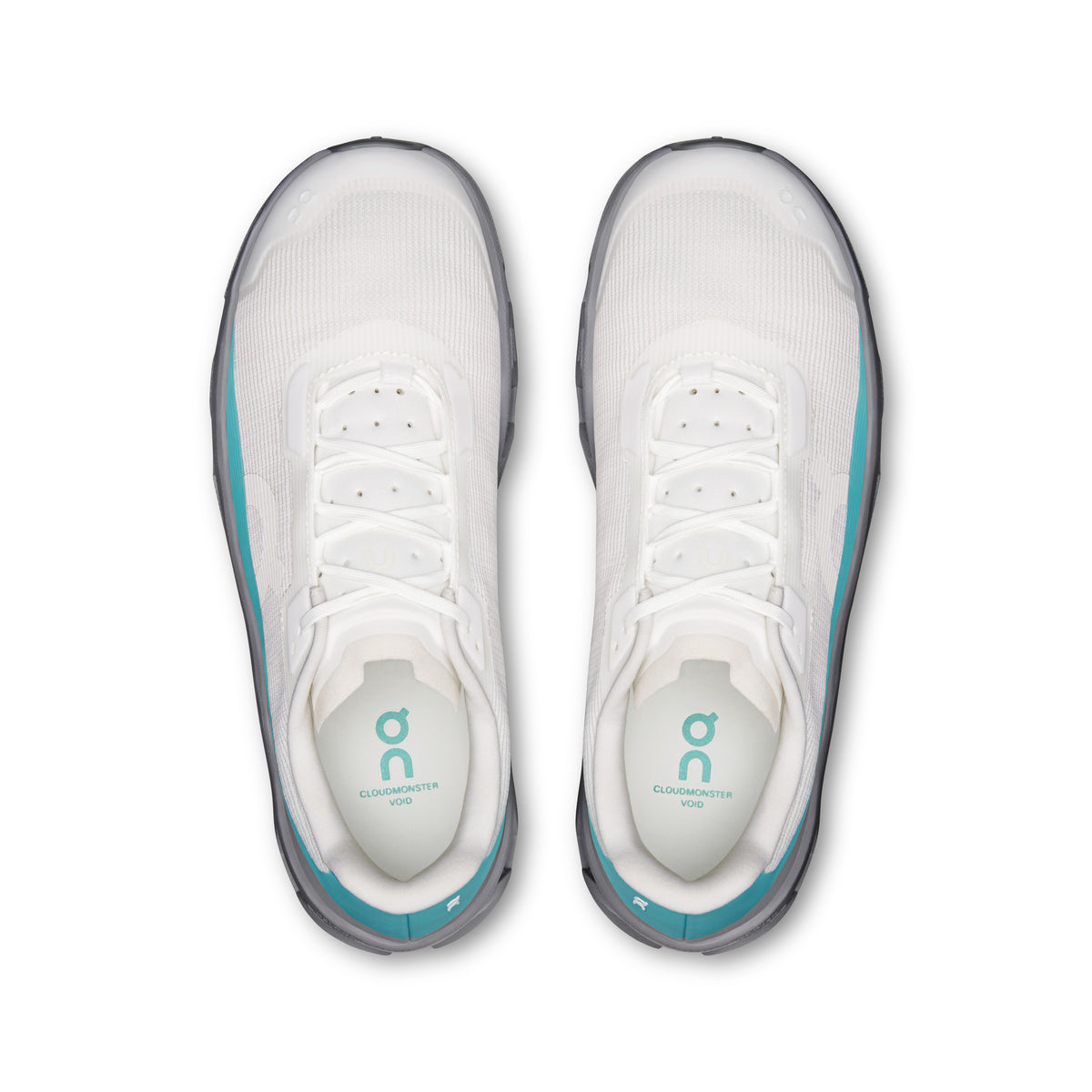 On Cloudmonster Void - Women's - Limited Edition Ivory / Doe in White / Aquamarine - view 2