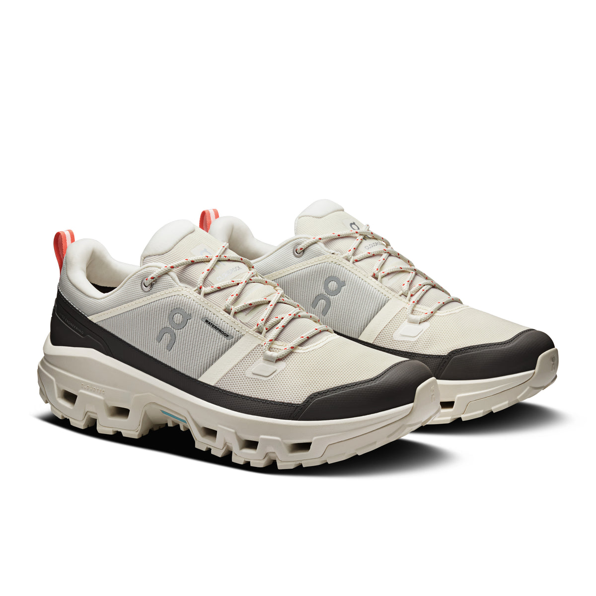 On Cloudrock Low Waterproof - Men's in Ivory / Ivory - view 6