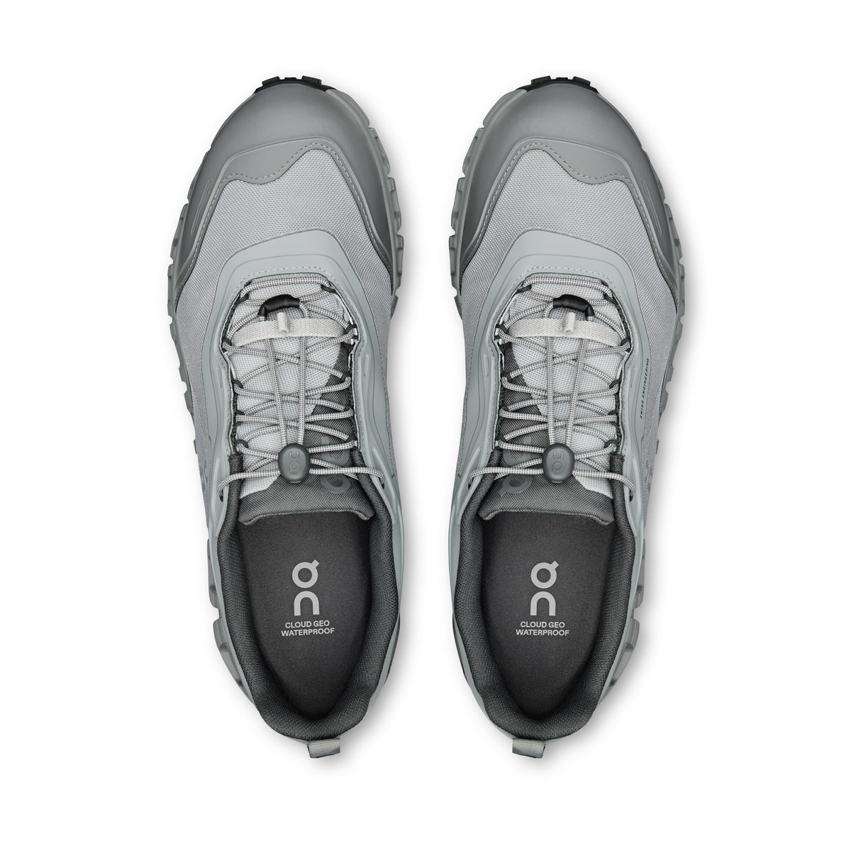 On Cloud 6 Geo Waterproof - Men's in Alloy / Alloy - view 2