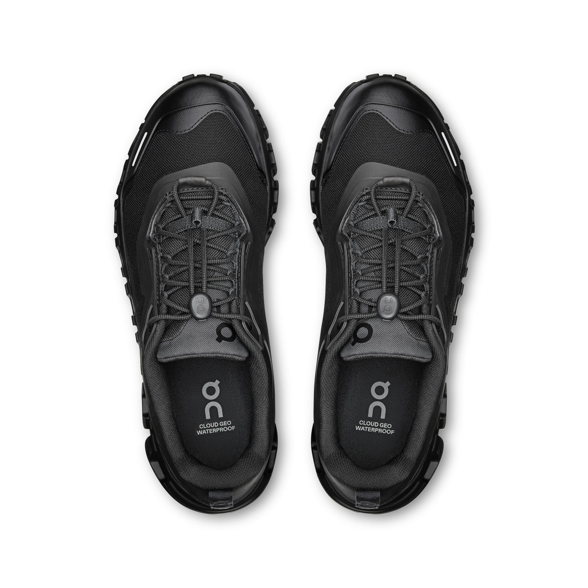 On Cloud 6 Geo Waterproof - Women's in Black / Black - view 2
