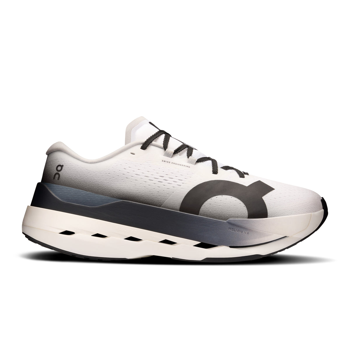 On Cloudboom Max - Men's in White / Black - primary view