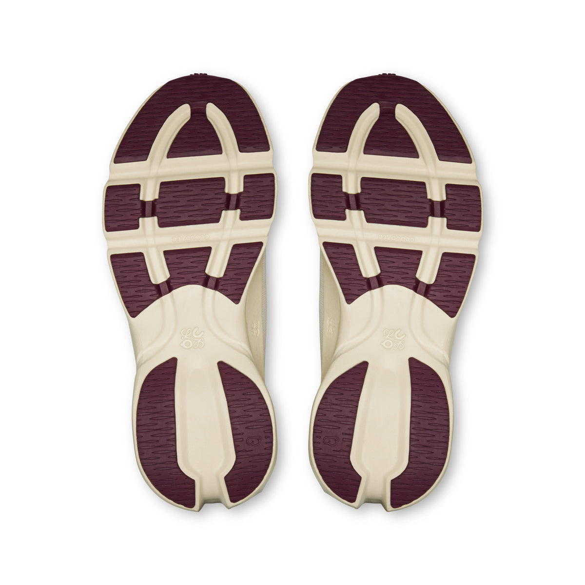 On Cloudsolo LOEWE - Women's in Sand / Burgundy - view 3