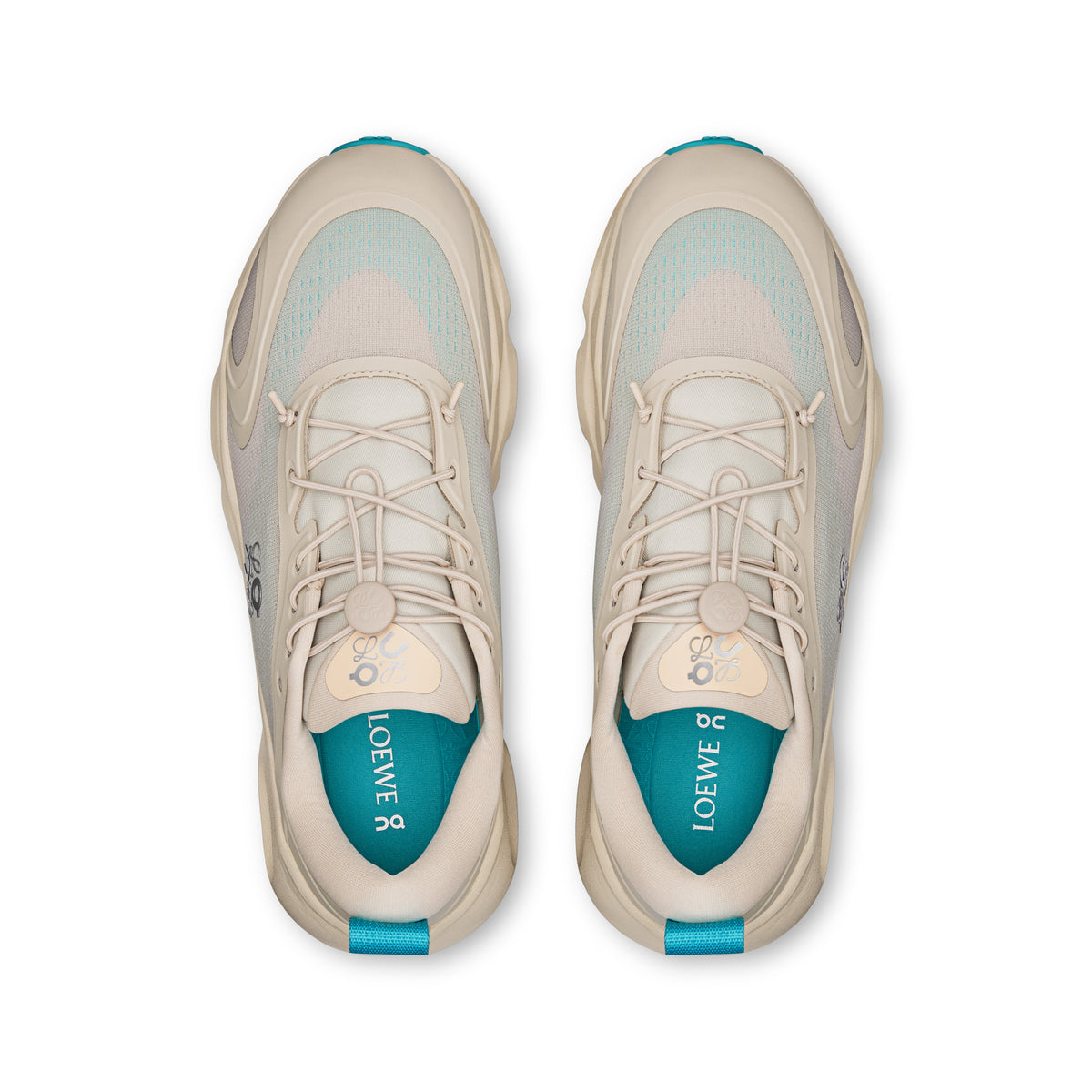 On Cloudsolo LOEWE - Women's in Sand / Turquoise - view 2