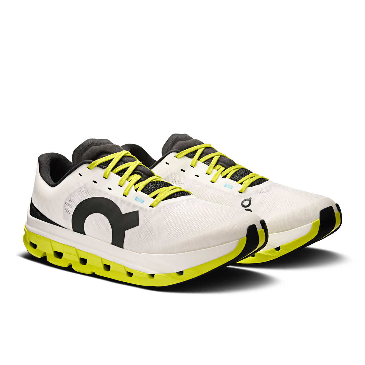 On Cloudflow 5 - Men's in White / Lime - view 6