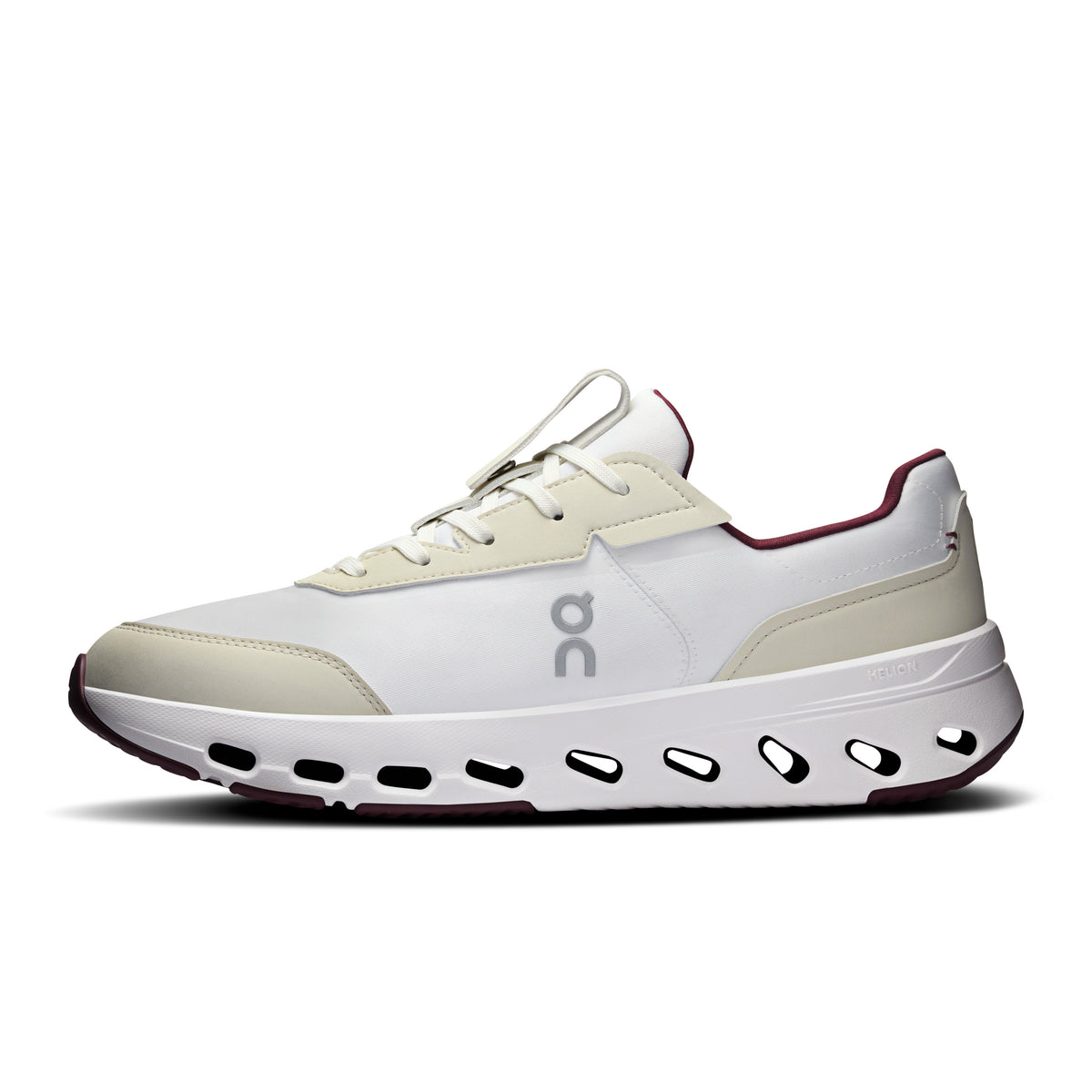 On THE ROGER Wildcard - Men's in Ivory / Maroon - view 4