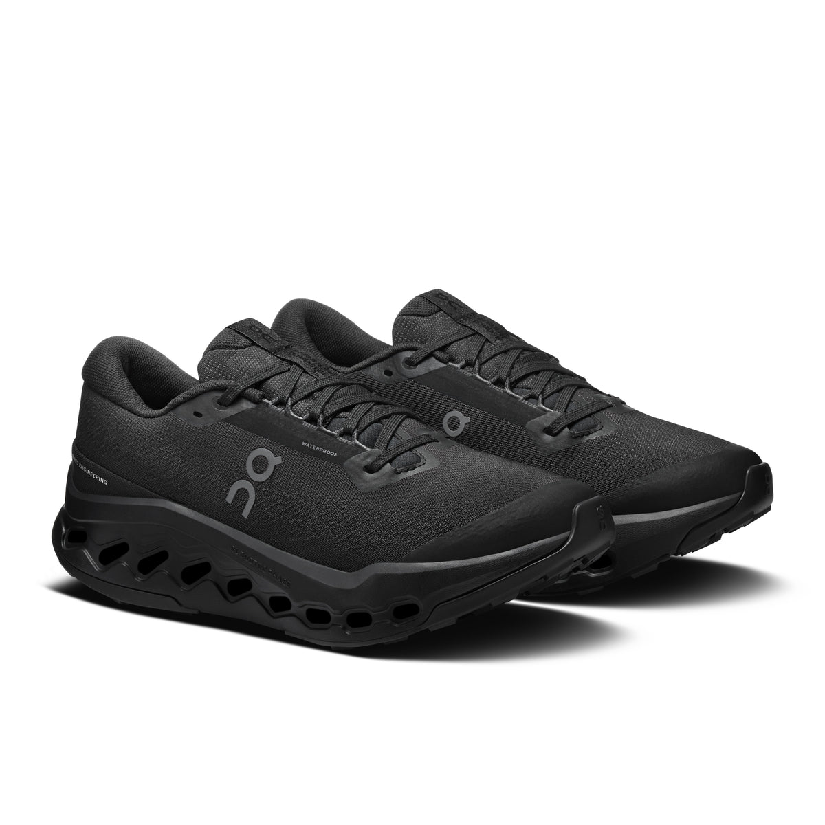 On Cloudsurfer Trail 2 Waterproof - Women's in Black / Black - view 6