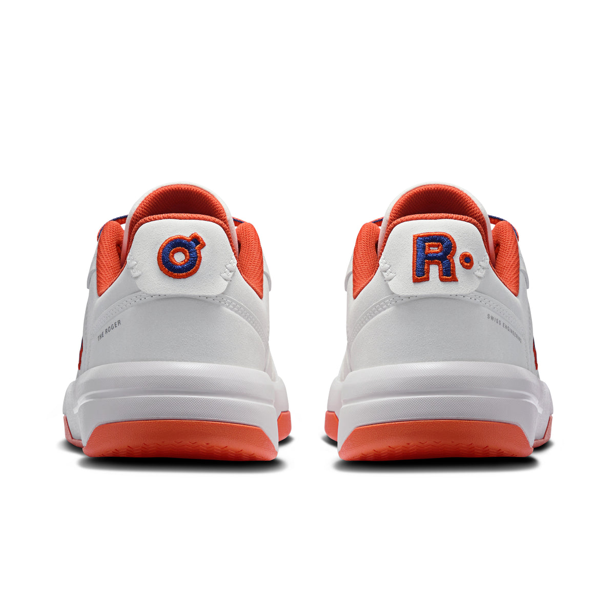 On THE ROGER Clubhouse Varsity - Women's in White / Flame - view 5