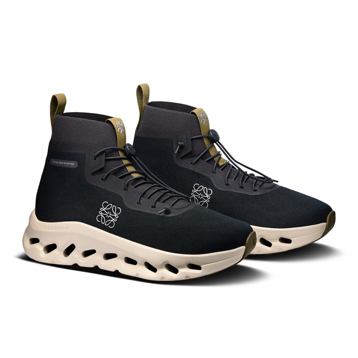 On Cloudtilt Hi LOEWE - Women's in Black / Oatmeal / Olive - view 6
