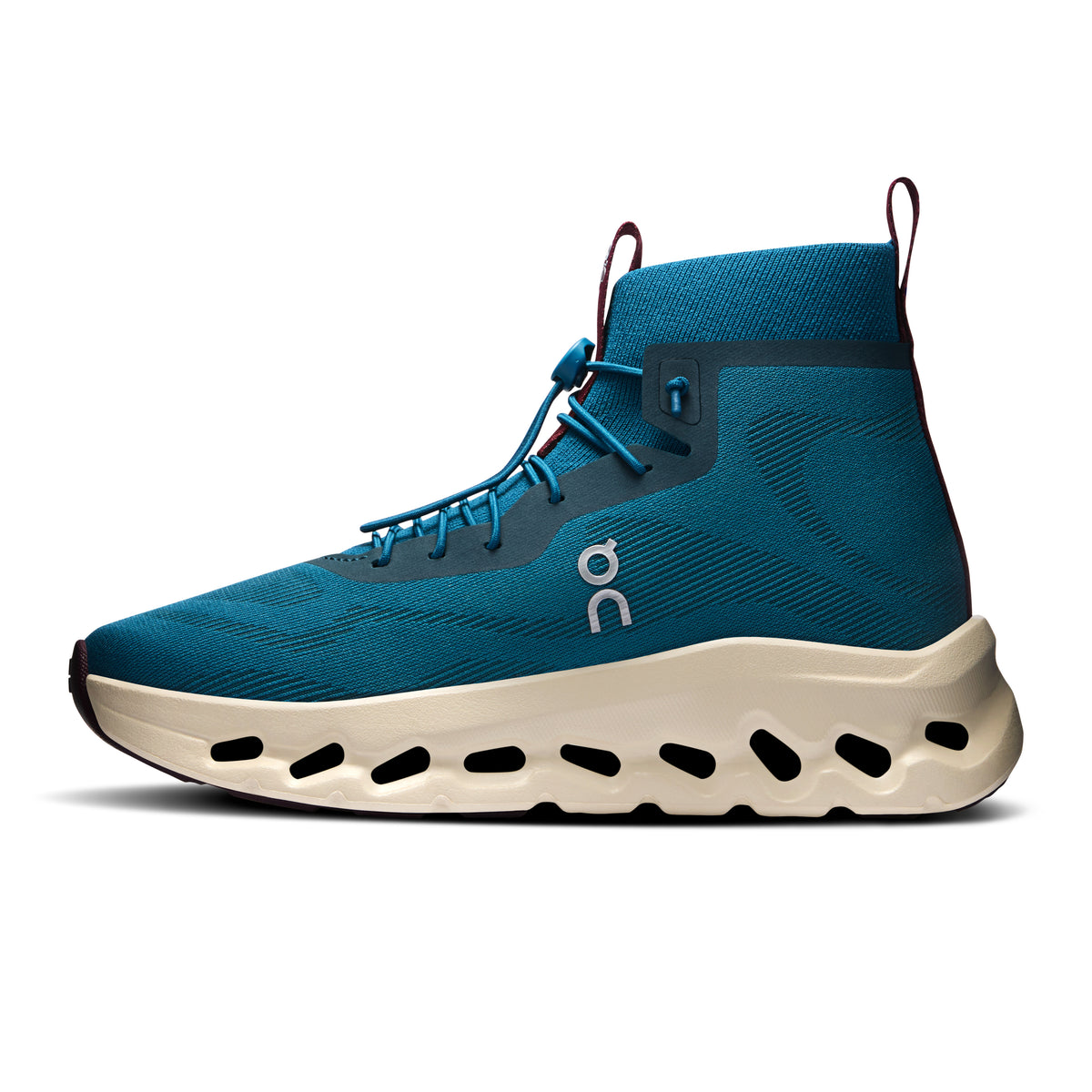 On Cloudtilt Hi LOEWE - Women's in Teal / Oatmeal / Burgundy - view 4