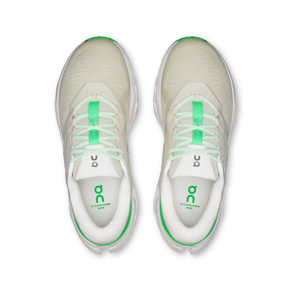 On Cloudrunner 3 Wide - Men's in Ghost / Verdite - view 2
