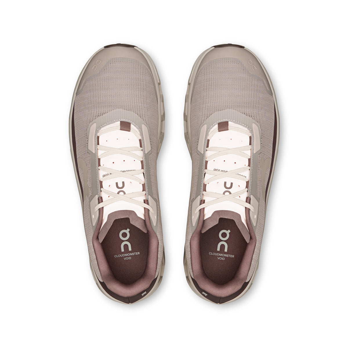 On Cloudmonster Void - Men's in Fog / Pearl - view 2