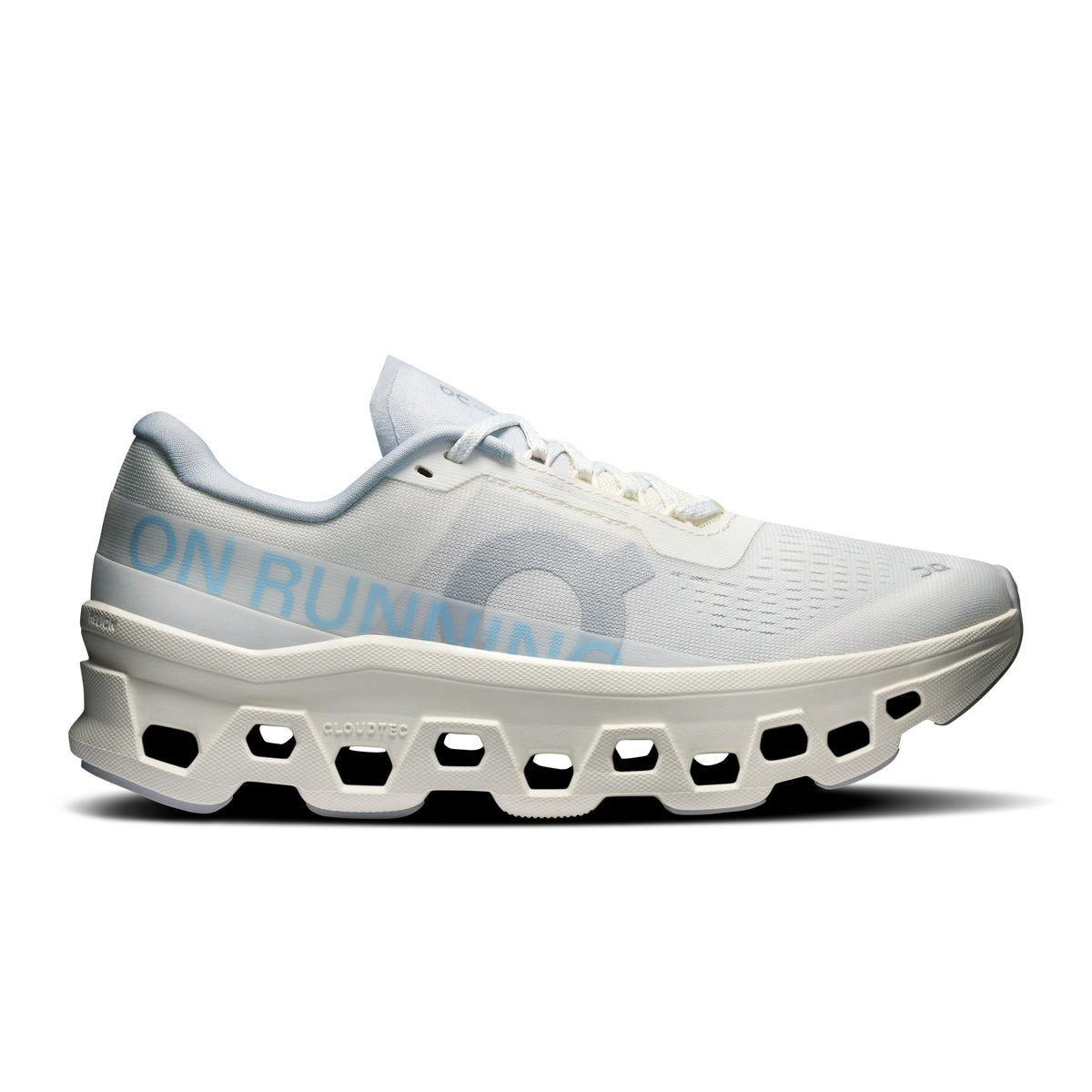 On Cloudmonster 1 - Women's - Limited Edition Ash / Sunstone in Ivory / Glacier - primary view