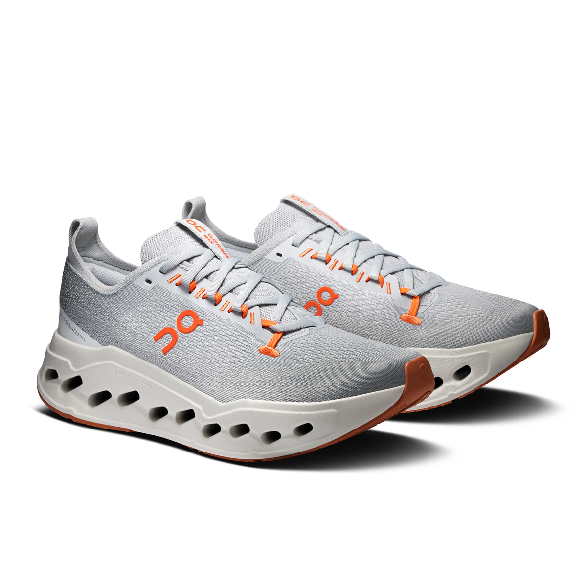 On Cloudsurfer Max - Men's - Limited Edition Glacier / Flame in Glacier / Flame - view 6