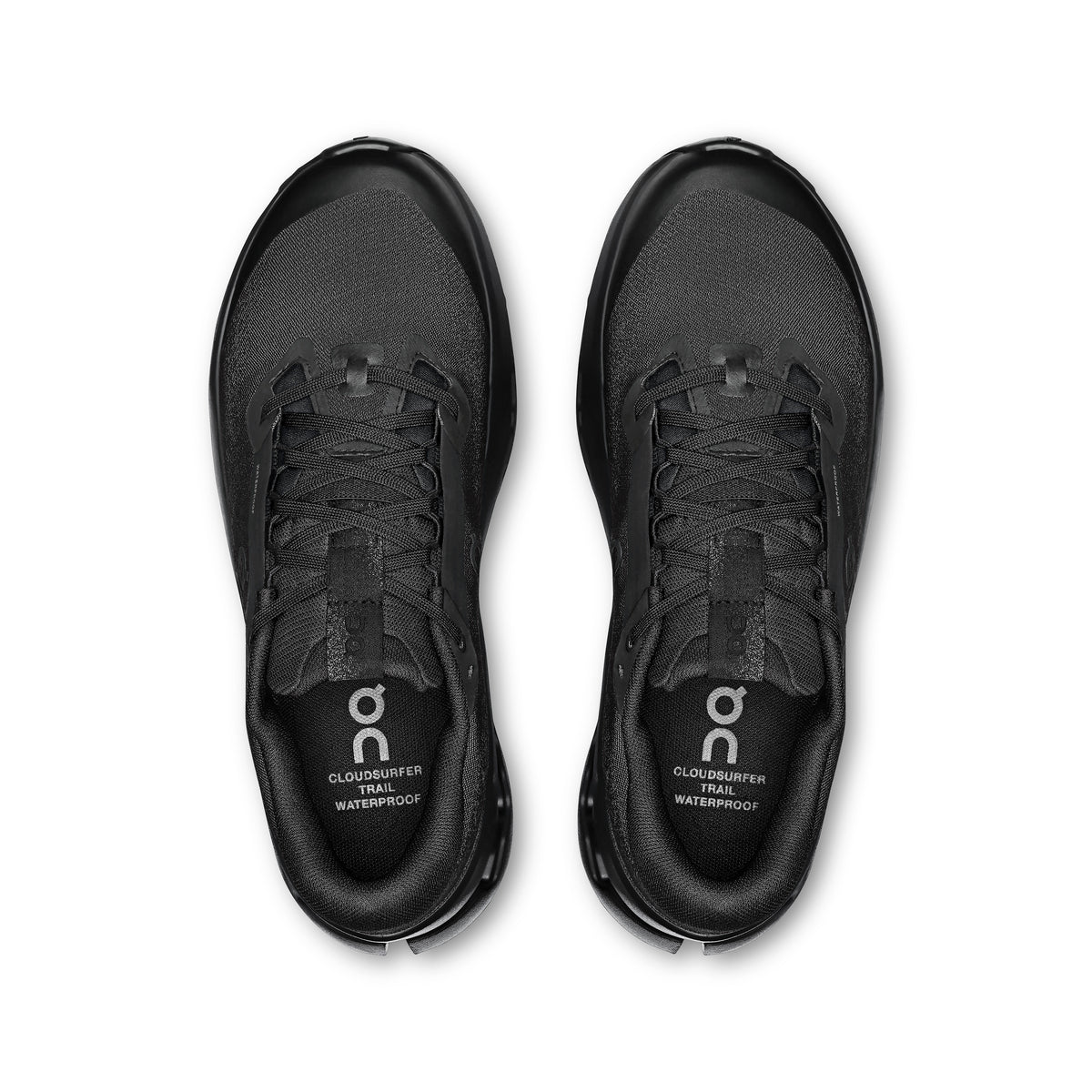 On Cloudsurfer Trail 2 Waterproof - Women's in Black / Black - view 2