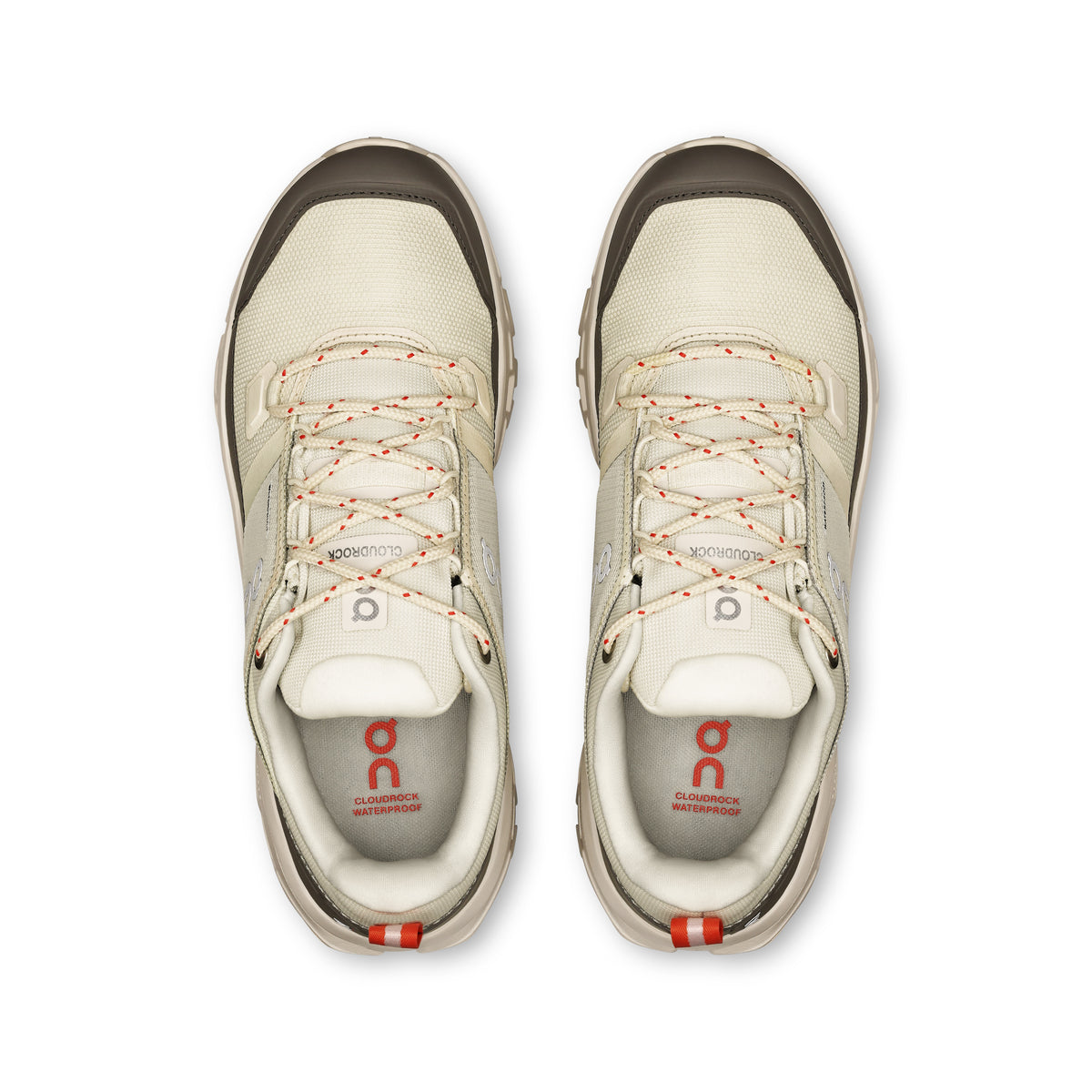 On Cloudrock Low Waterproof - Women's in Ivory / Ivory - view 2