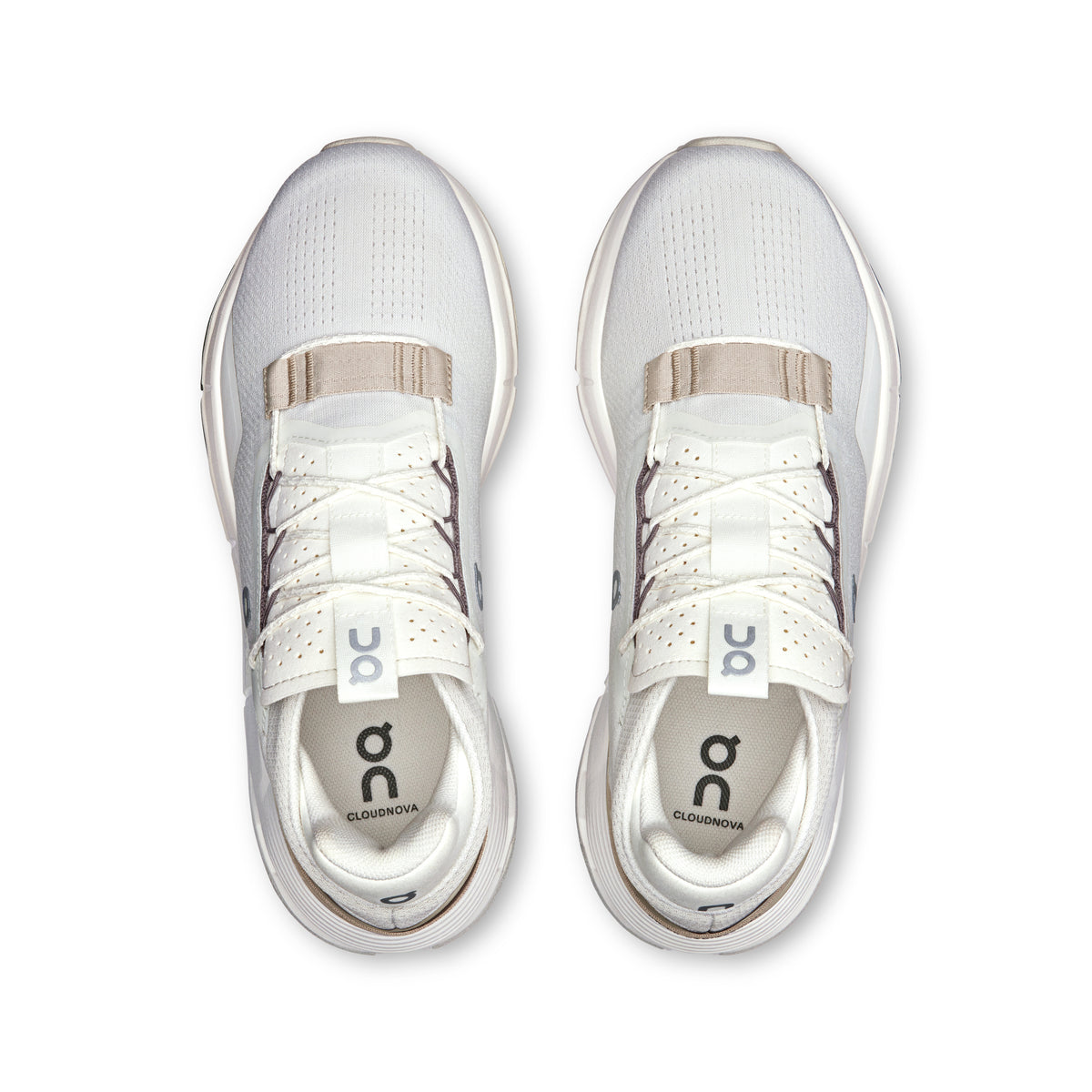 On Cloudnova 2 - Women's in Ice / Sand - view 2