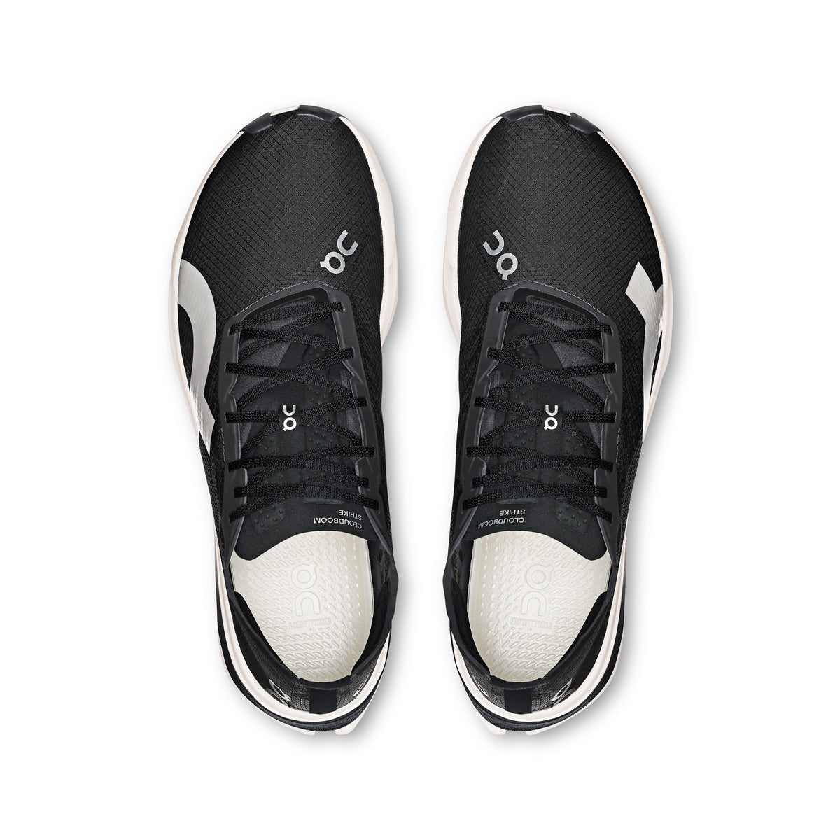 On Cloudboom Strike - Men's in Black / White - view 2