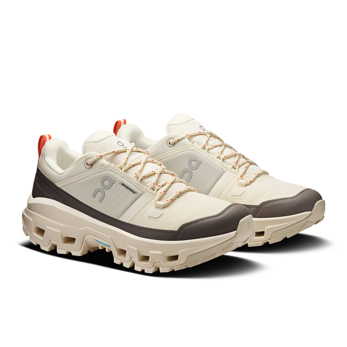 On Cloudrock Low Waterproof - Women's in Ivory / Ivory - view 6