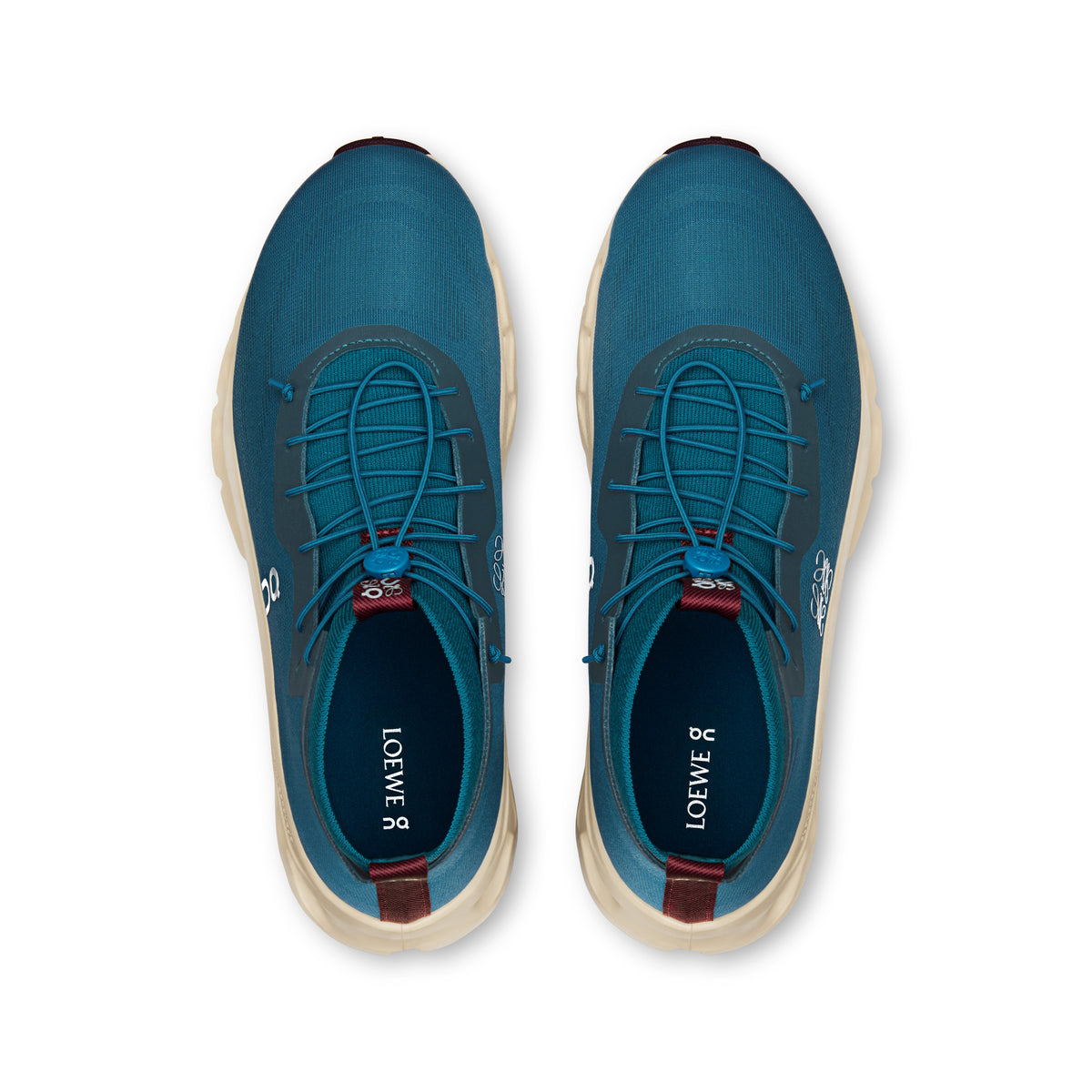 On Cloudtilt Hi LOEWE - Men's in Teal / Oatmeal / Burgundy - view 2
