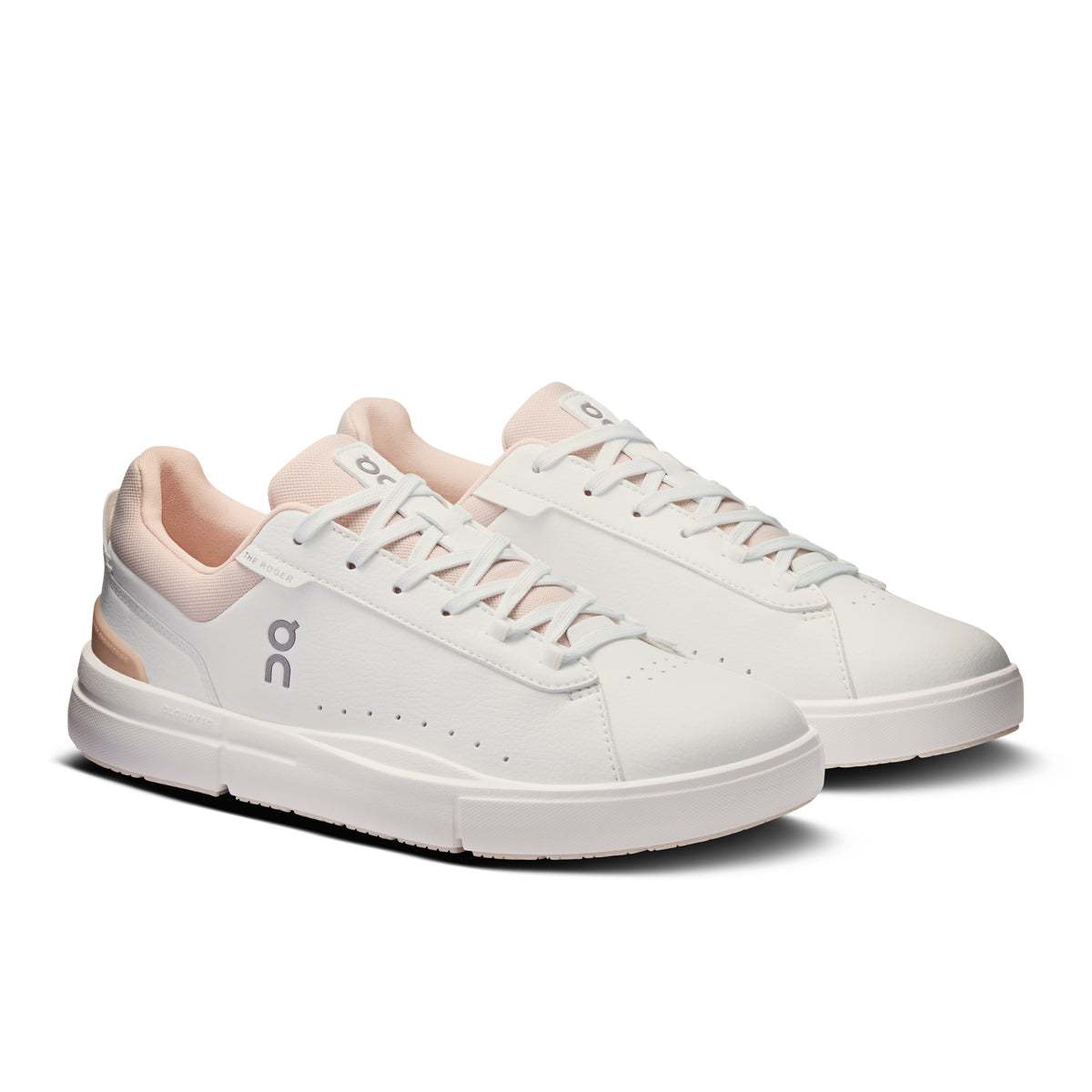 On THE ROGER Advantage - Women's in White / Rosehip - view 6