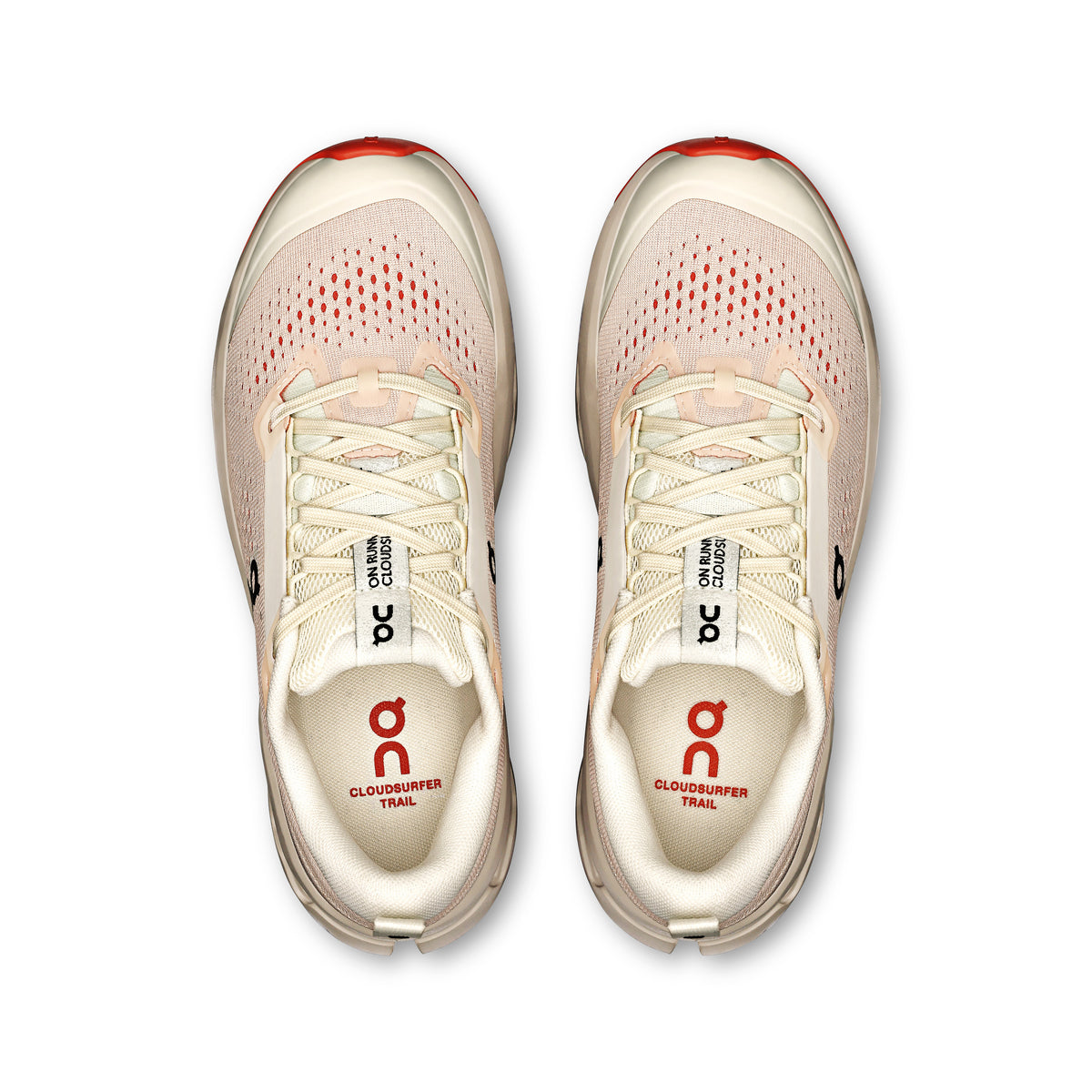 On Cloudsurfer Trail 2 - Women's in Ivory / Salmon - view 2