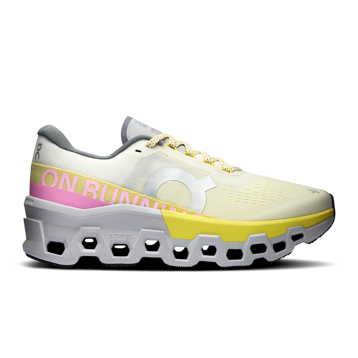 On Cloudmonster 2 - Women's - Limited Edition Ivory / Lime in Ivory / Lime - primary view