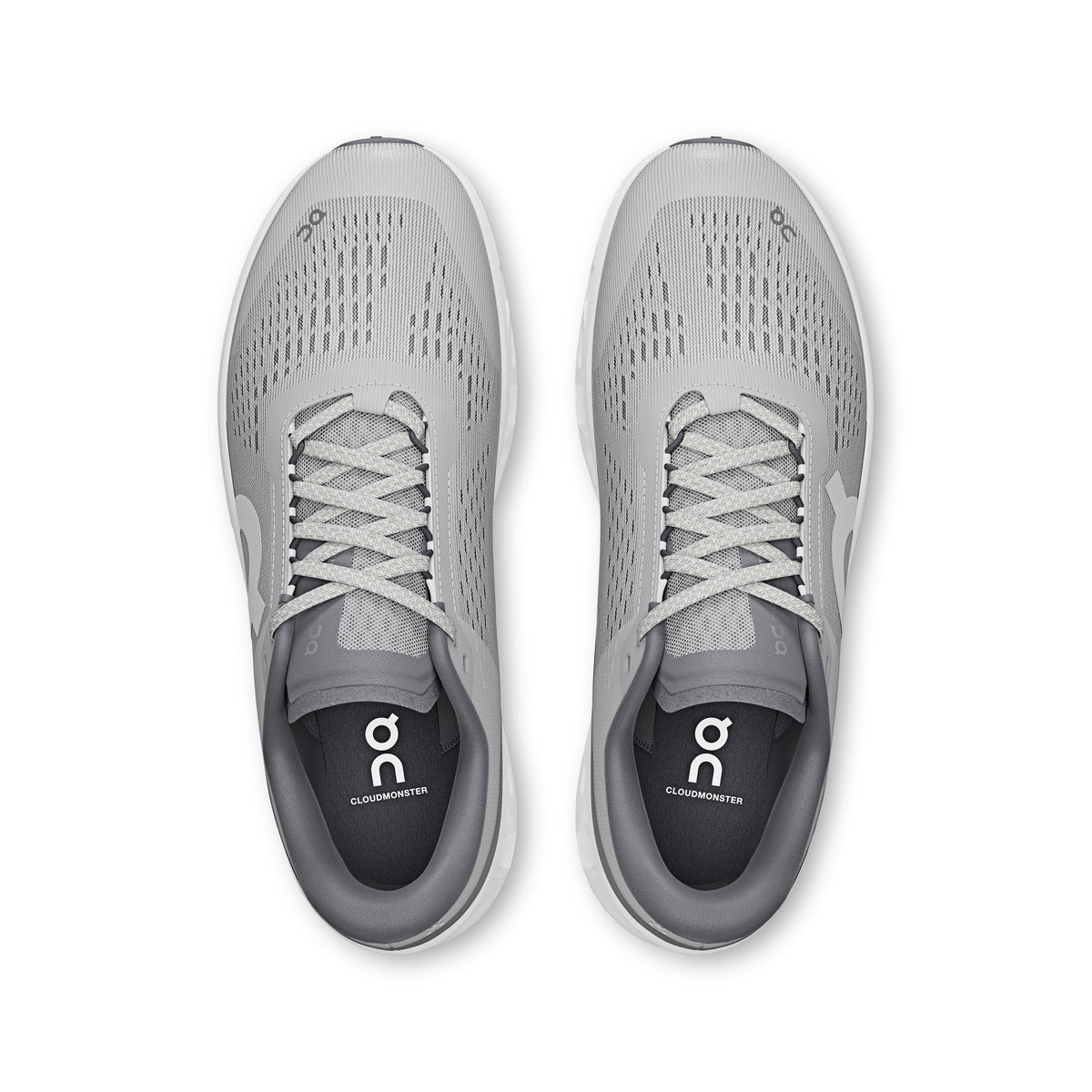 On Cloudmonster 1 - Men's in White / Glacier - view 2