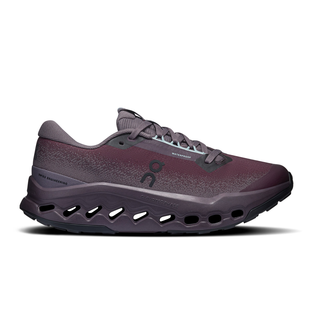 On Cloudsurfer Trail 2 Waterproof - Women's in Urchin / Pebble - primary view
