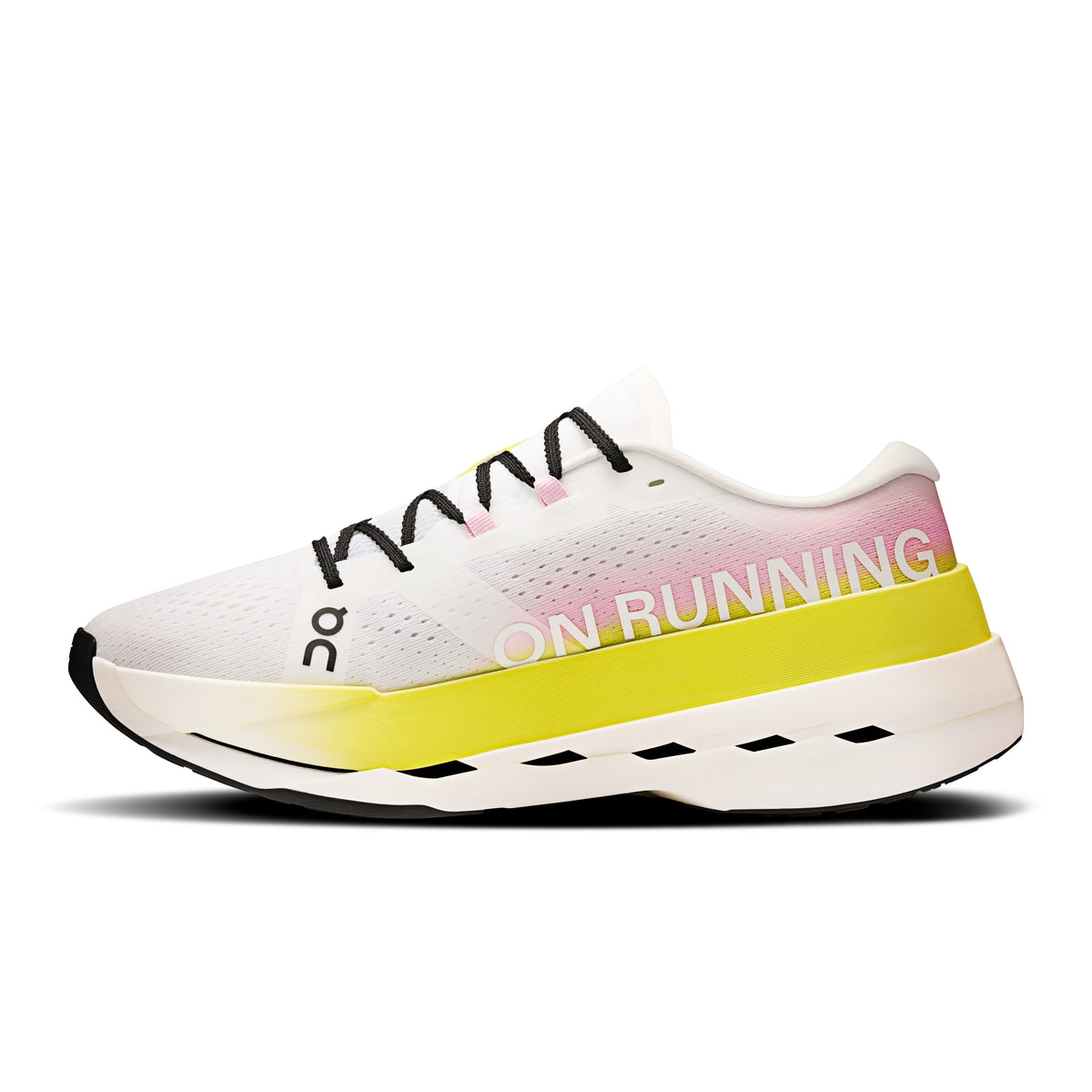 On Cloudboom Max - Men's in Lime / Raspberry - view 4