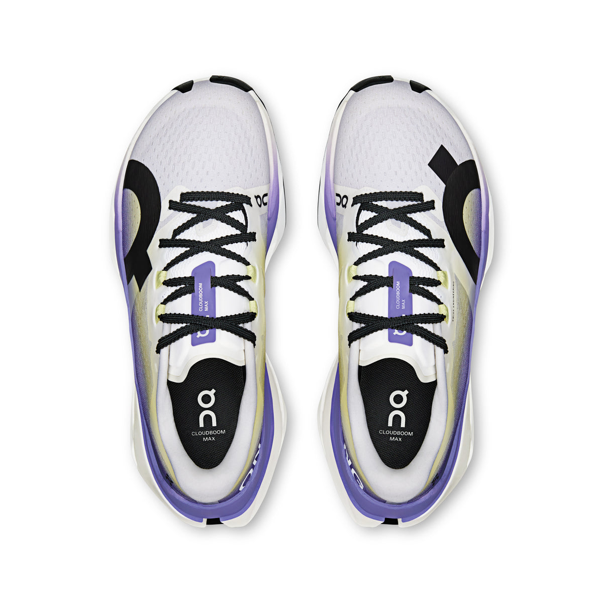 On Cloudboom Max - Women's in White / Juniper - view 2