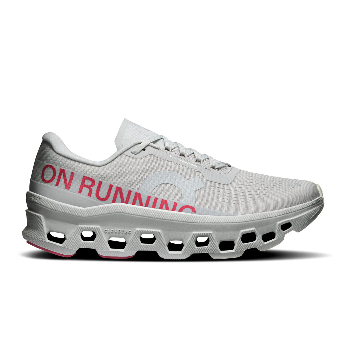 On Cloudmonster 1 - Women's in Silver / Camellia - primary view