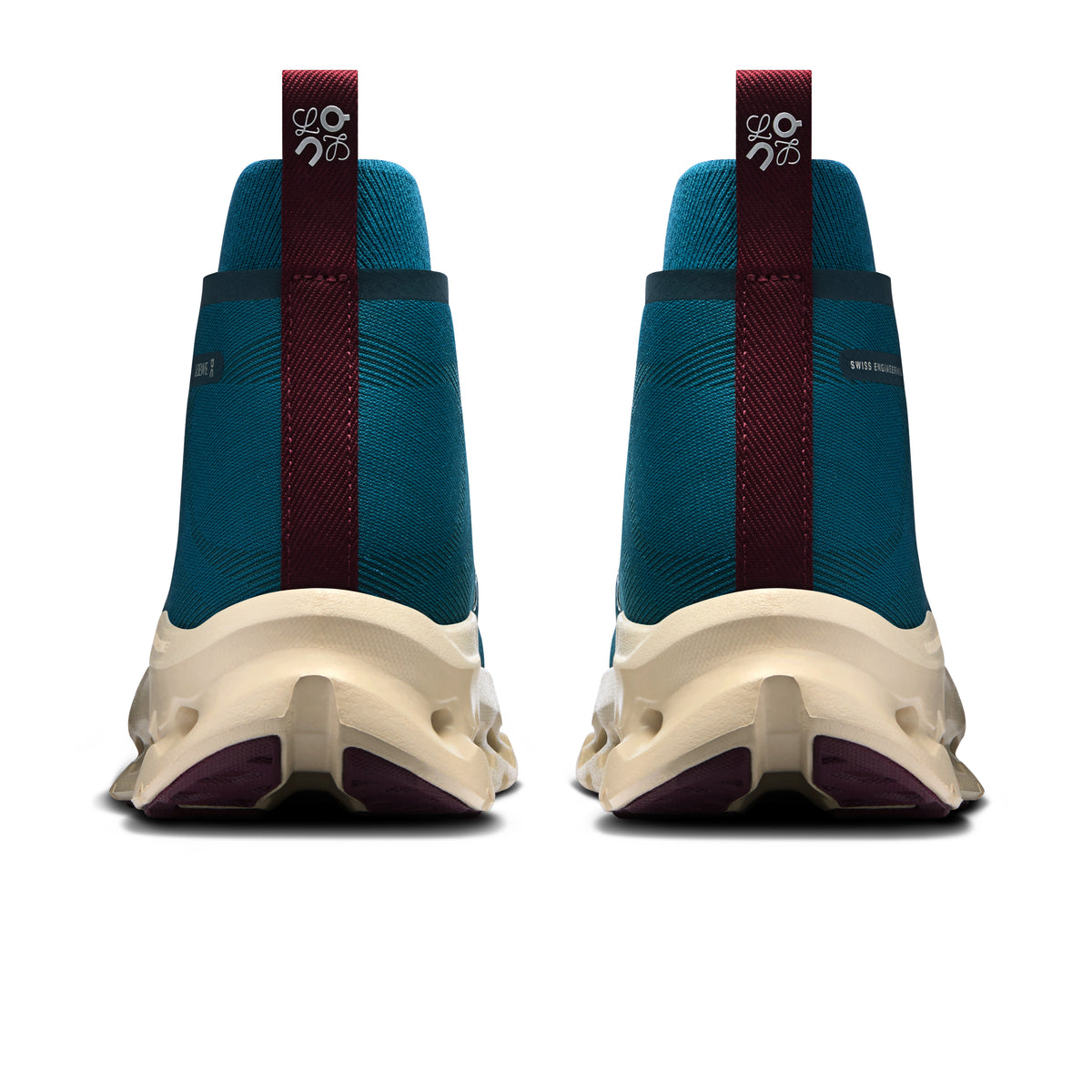 On Cloudtilt Hi LOEWE - Women's in Teal / Oatmeal / Burgundy - view 5