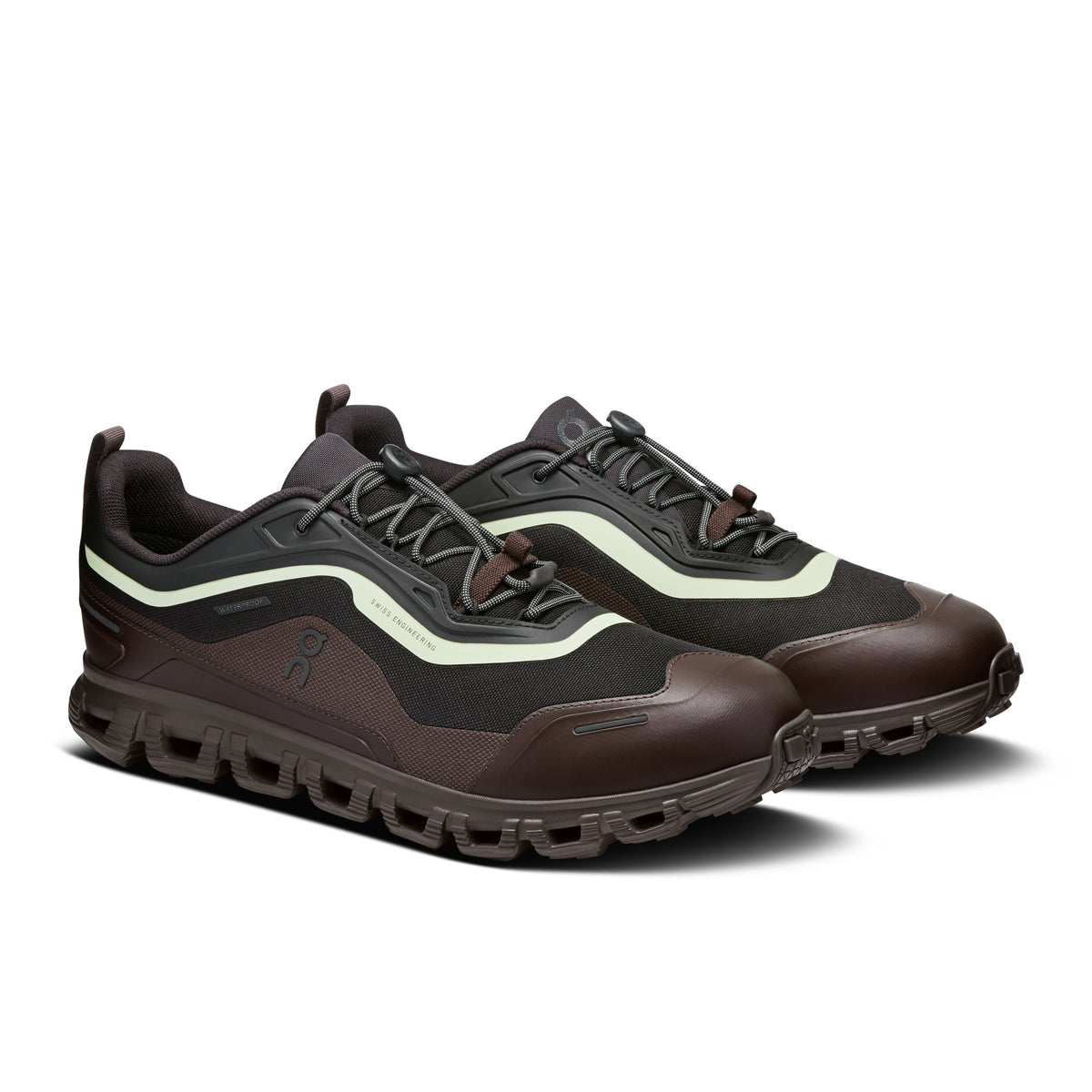 On Cloud 6 Geo Waterproof - Men's in Black / Lima - view 6