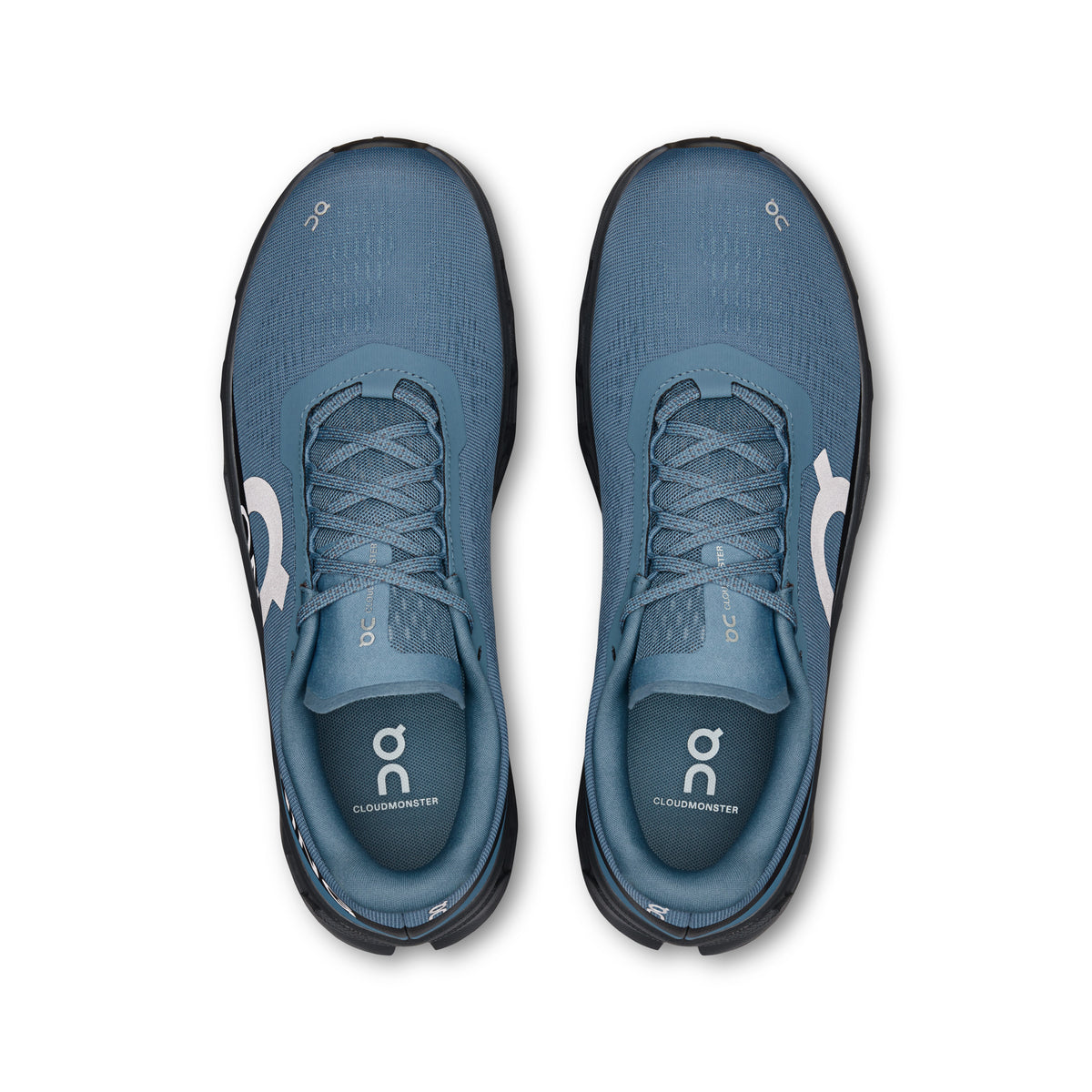 On Cloudmonster 1 - Men's - Limited Edition Black / Black in Steel / Eclipse - view 2